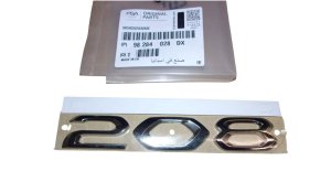 Emblemat 98284028DX Peugeot 208 II Tył Nowy Oryginał
