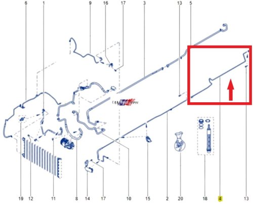 Przewód Klimatyzacji  9246200QAA Nowy OE Renault Trafic 2