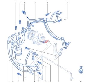 Przewód Klimatyzacji 9246100Q0C Nowy OE Renault Trafic 3 