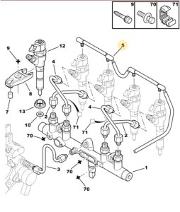 Przewód Paliwa Oryginał 4578E2 Jumper Boxer Ducato 2.2HDI