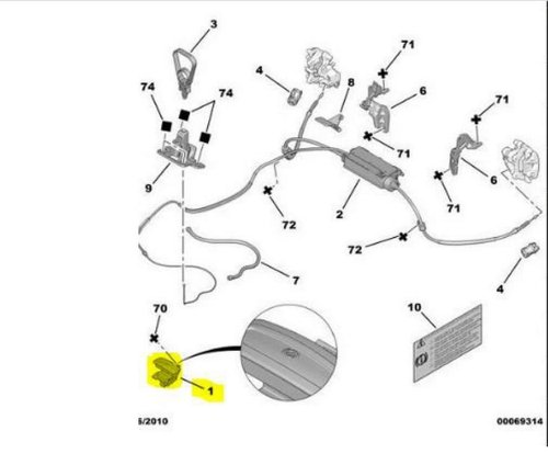 Przełącznik Hamulca 470705 Citroen C5 2 Nowy Oryginał