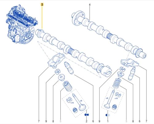 Wałek 1302000Q0M Master Trafic   2.0,2.3DCI Oryginał