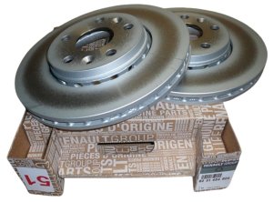 Tarcza Hamulcowa Przód Komplet Oryginał 8201464604 Kangoo 2