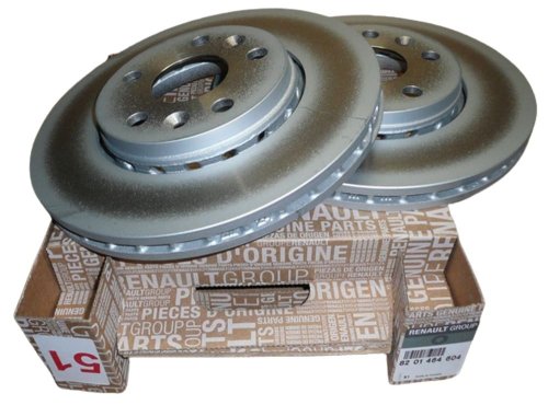 Tarcza Hamulcowa Przód Komplet Oryginał 8201464604 Kangoo 2