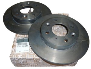Tarcza Hamulcowa Przód Komplet Oryginał 7701204282 Megane