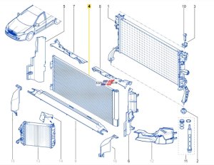 Skraplacz Klimatyzacji NRF 35890 921100002R Laguna 3