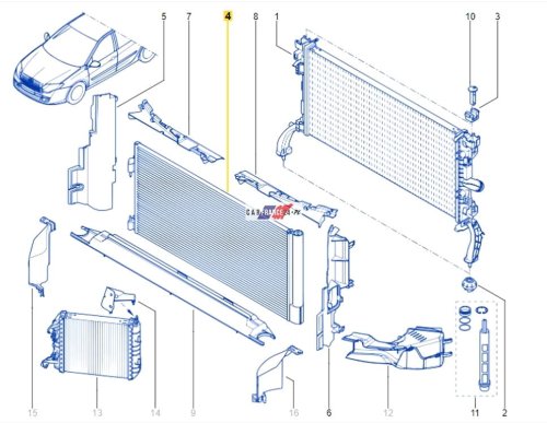 Skraplacz Klimatyzacji NRF 35890 921100002R Laguna 3