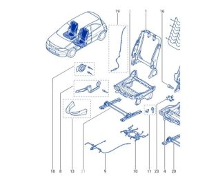 Linka Fotela 7701209291 Megane 2 Nowy Oryginał