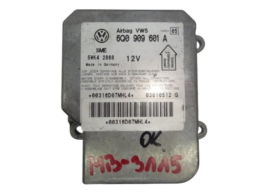 Moduł Sensor AirBag Volkswagen 6Q0909601A