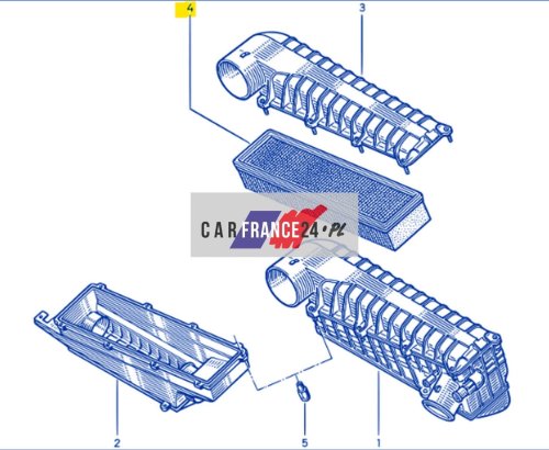 Filtr Powietrza Oryg. Renault Safrane 3.0 7700261097