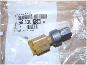 Czujnik Ciśnienia Klimatyzacji 9833078680 Nowy OE PSA C2 