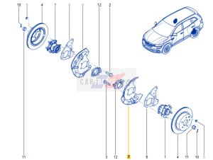 Osłona Hamulca Tył  441614282R OE Renault Koleos 2 