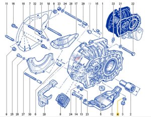Podkładka Do Skrzyni Biegów 3220700Q0B Nowy OE Renault