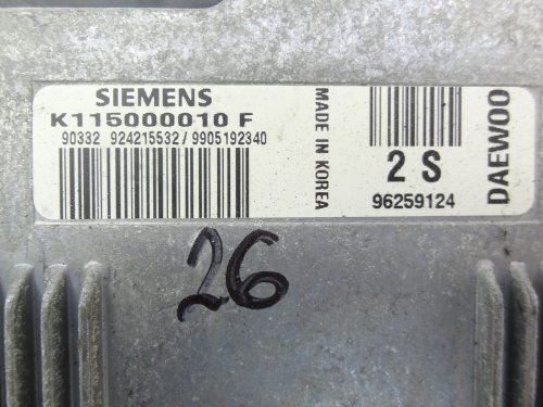 Sterownik Silnika Daewoo Matiz K115000010F  96259124