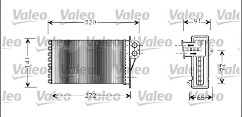 Nagrzewnica Valeo C Xsara Picasso P 206 812221 Nowy Oryginał