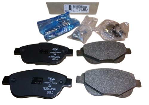 Klocki Hamulcowe Przód 1636413880 Nowy Oryginał Citroen Peugeot Xsara II