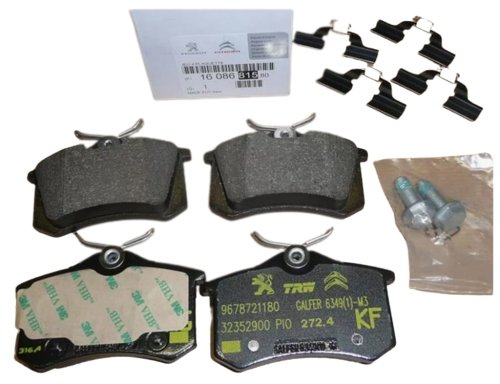 Klocki Hamulcowe Tył 1608681580 Nowy Oryginał Citroen Peugeot C4 II