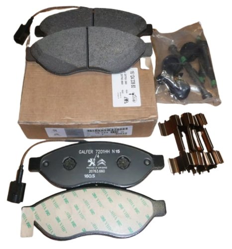 Klocki Hamulcowe Przód 1647863980 Nowy Oryginał Citroen Peugeot Jumper III