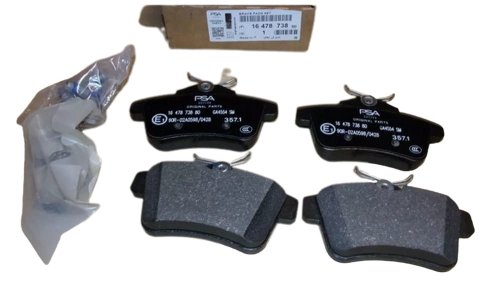 Klocki Hamulcowe Tył 1647873880 Nowy Oryginał Citroen Peugeot C4 II