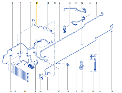 Przewód Klimatyzacji 2,0 DCI 924717645R Nowy OE Renault Trafic