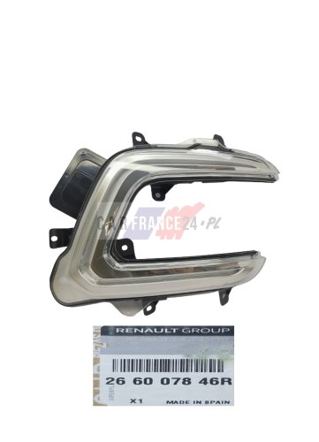 Światło Dzienne Led 266007846R Nowy OE Renault Captur 