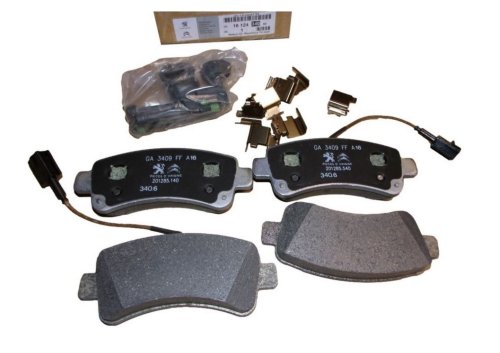 Klocki Hamulcowe Tył 1612434080 Citroen Jumper 3 Peugeot Boxer 3 Oryginał 