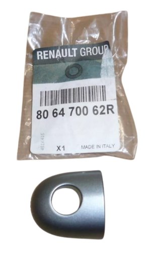 Zaślepka Klamki Renault 806470062R Srebrna z Otworem Na Klucz Oryginał