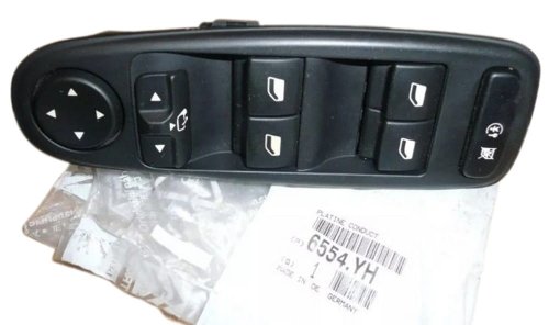 Przełącznik Otwierania Szyby Lewy 6554YH Nowy Oryginał Citroen Peugeot C4 Picasso 
