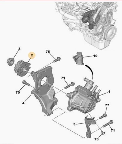 Koło Rozrządu 1,4 1,6 E-HDI 193047 9683818280 Citroen Peugeot Ford Volvo