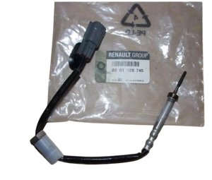 Czujnik Temperatury Spalin 8201028745 Renault Laguna III 1.5 DCI Oryginał 