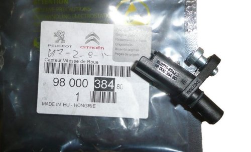 Czujnik Abs Przód 9800038480 Citroen Peugeot Oryginał 