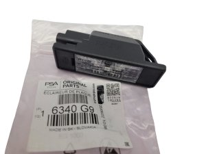 Lampka Tablicy Rejestracyjnej Oryginał 6340G9 C2 C8 307 407