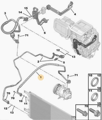 Przewód Klimatyzacji 3,0HDI 1607290680 Nowy OE PSA Boxer 12-