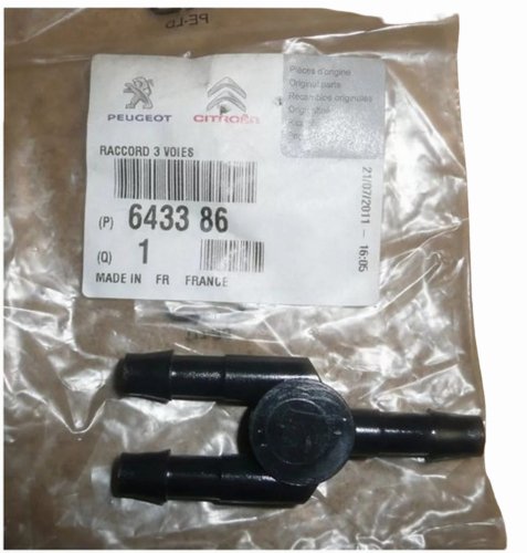 Trójnik Przewodu Spryskiwacza 643386 6433.86 Citroen C2 C3 Oryginał Nowy