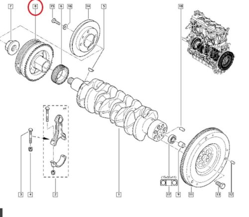 Koło Pasowe 12303DC000 Master Movano Mascott 3.0DCI