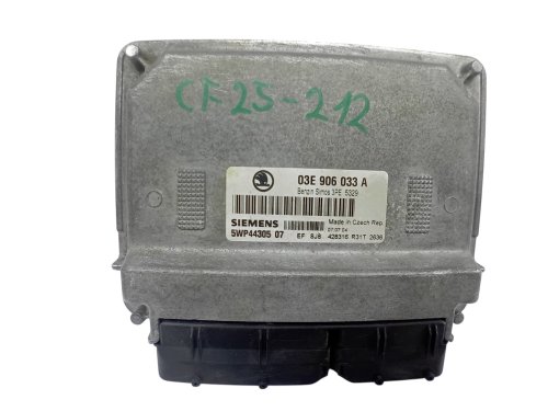 Sterownik  ECU 03E906033A 5WP4430507 Skoda Siemens 
