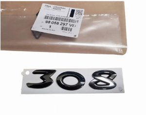 Emblemat Tył 98058297VD Peugeot 308 II Oryginał Nowy
