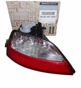 Lampa Cofania Prawa 265545106R Dacia Duster 17- Oryginał Nowy