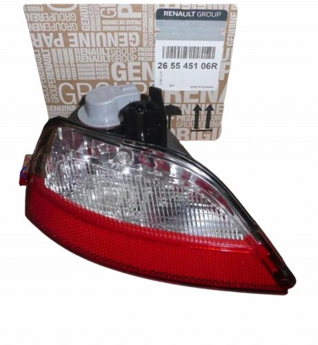 Lampa Cofania Prawa 265545106R Dacia Duster 17- Oryginał Nowy