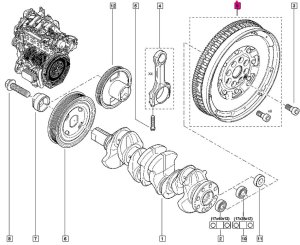 Koło Dwumasowe 123000785R Koleos Qashqai 2.0DCI 