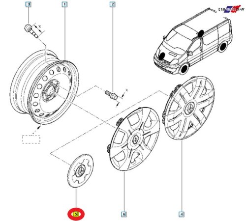 Kołpak Oryg. 403150833R Renault Trafic