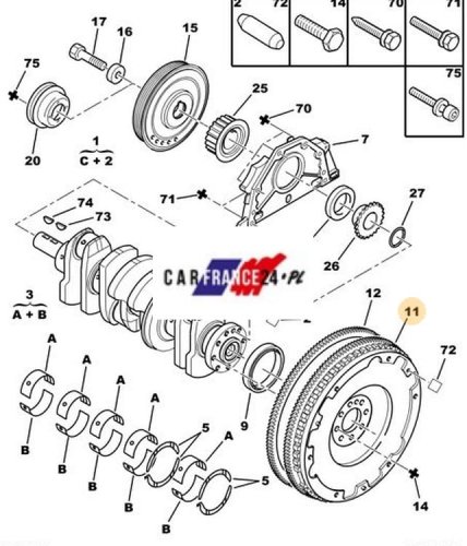 Koło Zamachowe Oryg. 9676226780 Boxer 2.2HDI 110Km