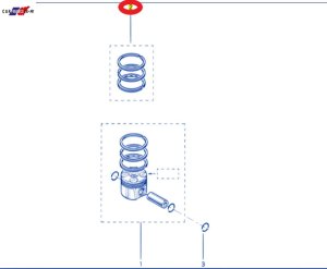 Pierścienie Tłoka Oryg. 7701476895 Master 2 Trafic 2 2.5DCI
