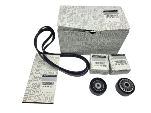 Komplet Paska Klinowego 1,2 16V 7701477533 Nowy Oryginał Dacia Renault Sandero