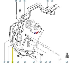Przewód Klimatyzacji 2.0DCI 8200497083 Nowy OE Renault Trafic 2 