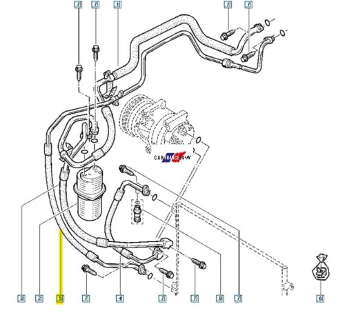 Przewód Klimatyzacji 2.0DCI 8200497083 Nowy OE Renault Trafic 2 