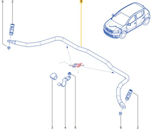 Stabilizator Oryg. 546118062R Logan 2 Sandero 2