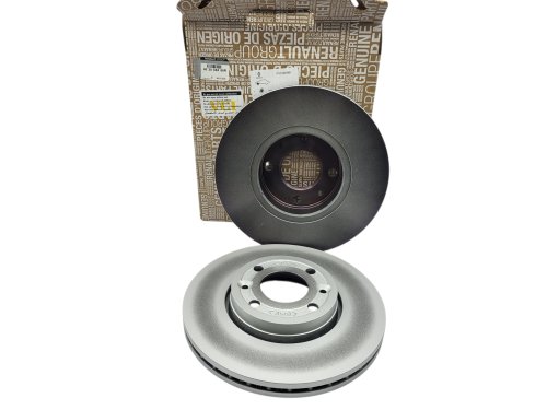 Tarcza Hamulcowa Przód Komplet 402068466R Renault Dacia Oryginał Nowy