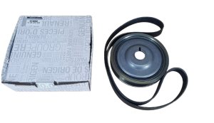 Zestaw Koło Pasowe Wału + Pasek 123037092R Dacia Duster II 1.5DCI Oryginał Nowy