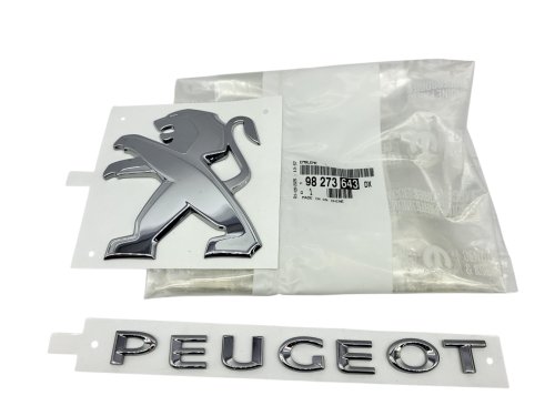 Emblemat Tył 98273643DX Peugeot Partner III/Rifter Oryginał Nowy